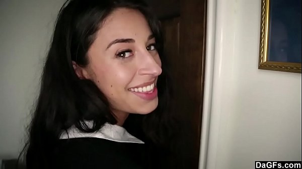 Teen Latina surprises BF after Church  Dagfs