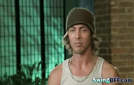 Amateur swinger couples enjoying in party bus