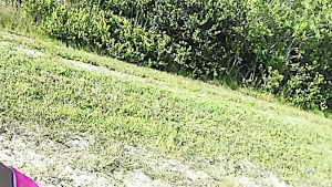 Brunette Nadia Capri rides cock for a car ride