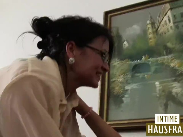 Golden haired teen shares a big cock with mature friend